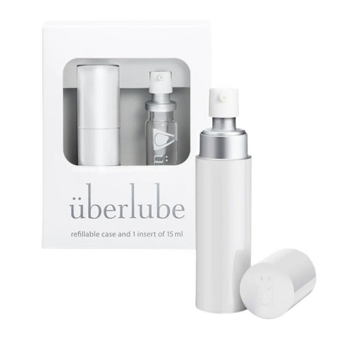 überlube White Refillable case & 1 insert 15ml